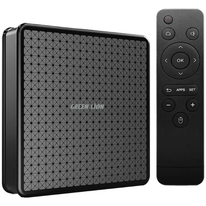 Green Lion Android TV Box 4K with Remote Control