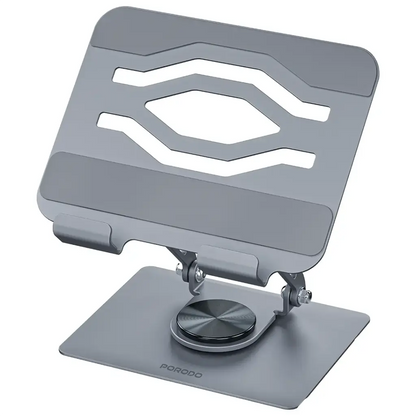 Porodo Zelo 360° Rotatable Tablet Holder with Silicone Grips - Gray
