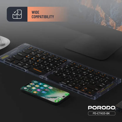 Porodo Crystal Shell Wireless Keyboard