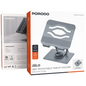 Porodo Zelo 360° Rotatable Tablet Holder with Silicone Grips - Gray