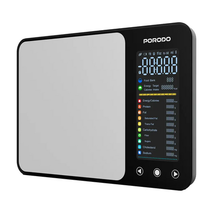 Porodo Lifestyle Kalio Smart Food Kitchen Scale Measuring Tape with Nutritional Calculator