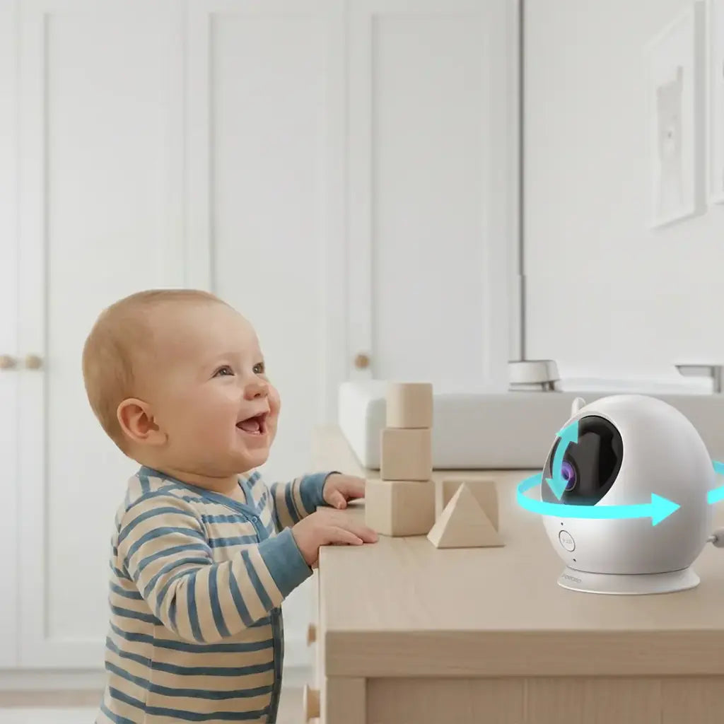 Porodo Lifestyle Lumi Baby Smart Monitor with Camera and Display Screen